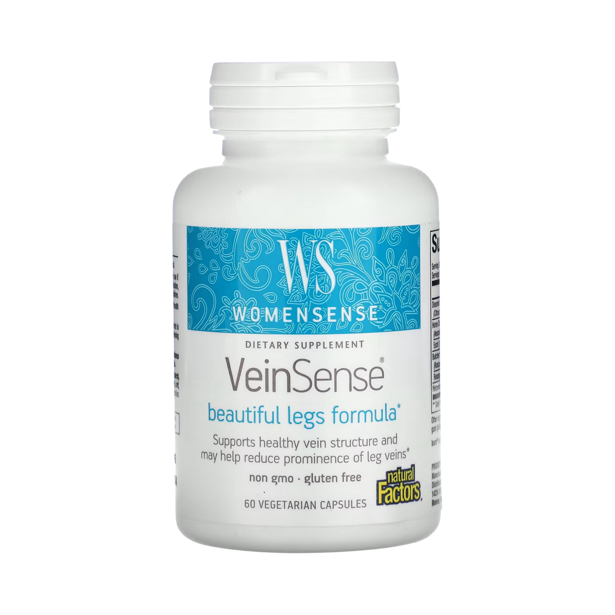 Natural Factors, WomenSense, VeinSense, 60 Vegetarian Capsules