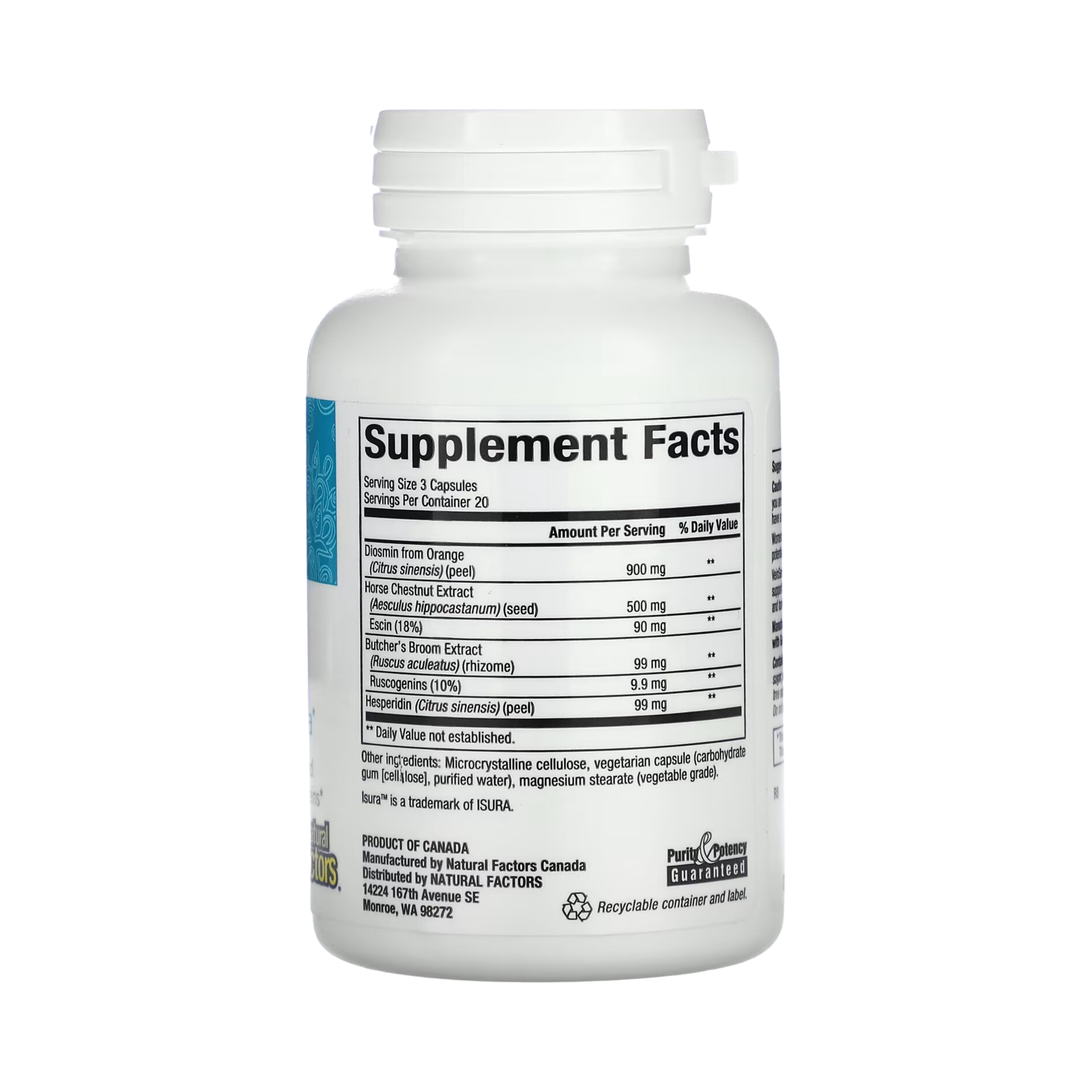 Natural Factors, WomenSense, VeinSense, 60 Vegetarian Capsules