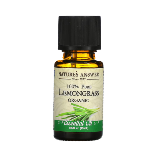Nature's Answer - Organic Essential Oil, Lemongrass, 0.5 OZ