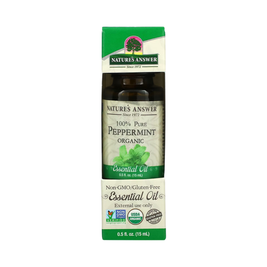 Nature's Answer - Organic Essential Oil, Peppermint, 0.5 OZ