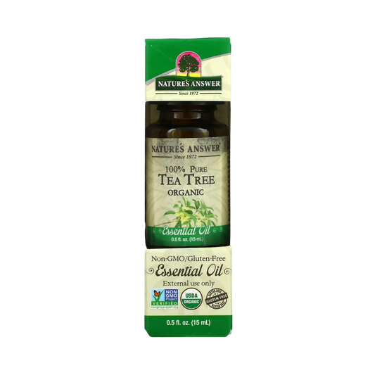 Nature's Answer  - Organic Tea Tree Essential Oil, 0.5 OZ