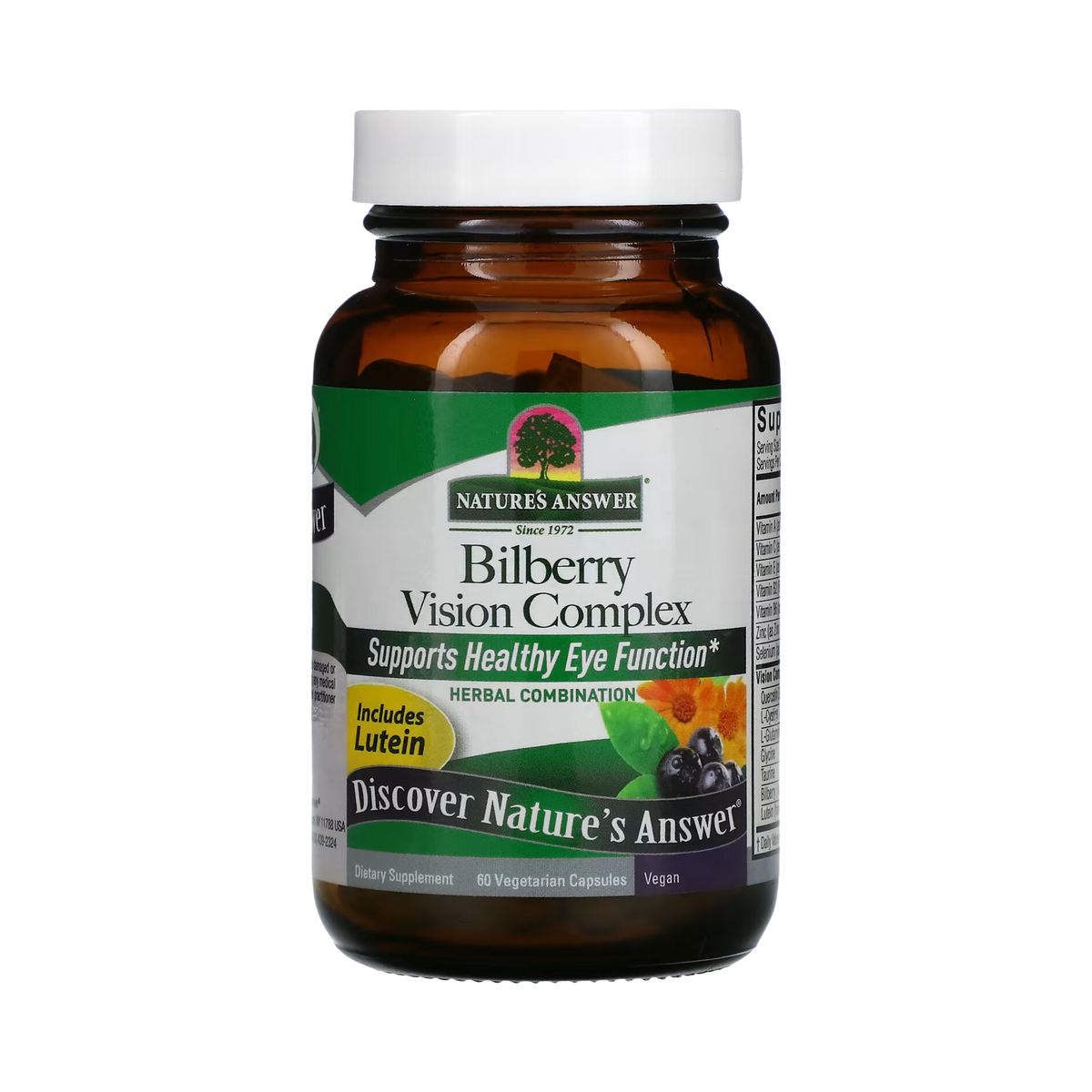 Nature’s Answer - Bilberry Vision Complex, 60 Vegetarian Capsules