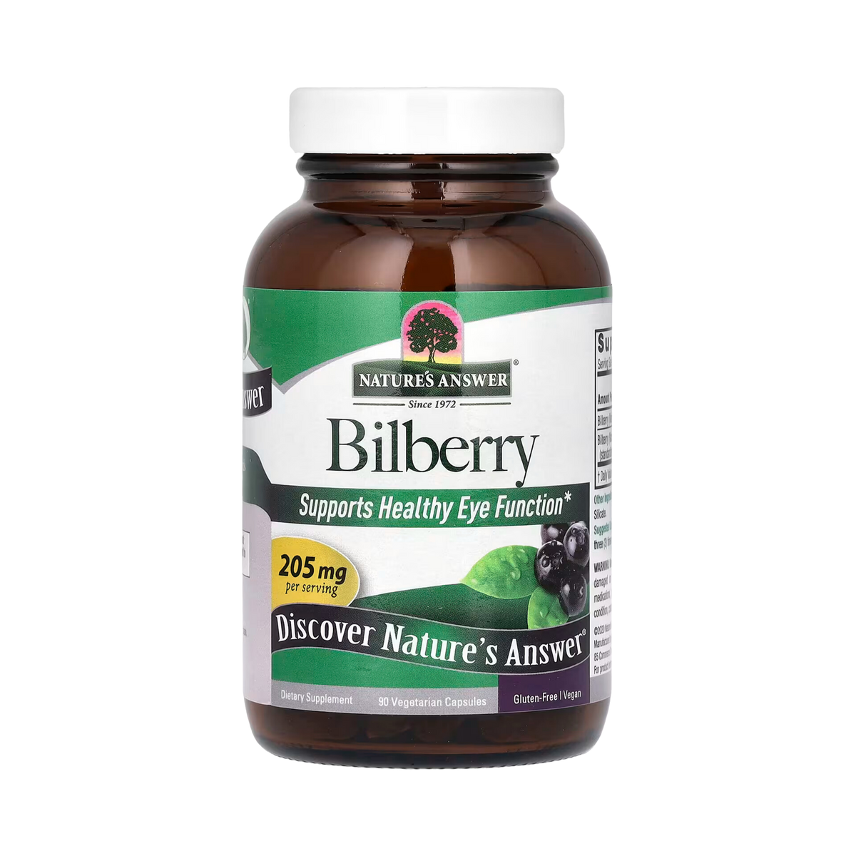 Nature’s Answer - Bilberry Standardized, 90 Capsules