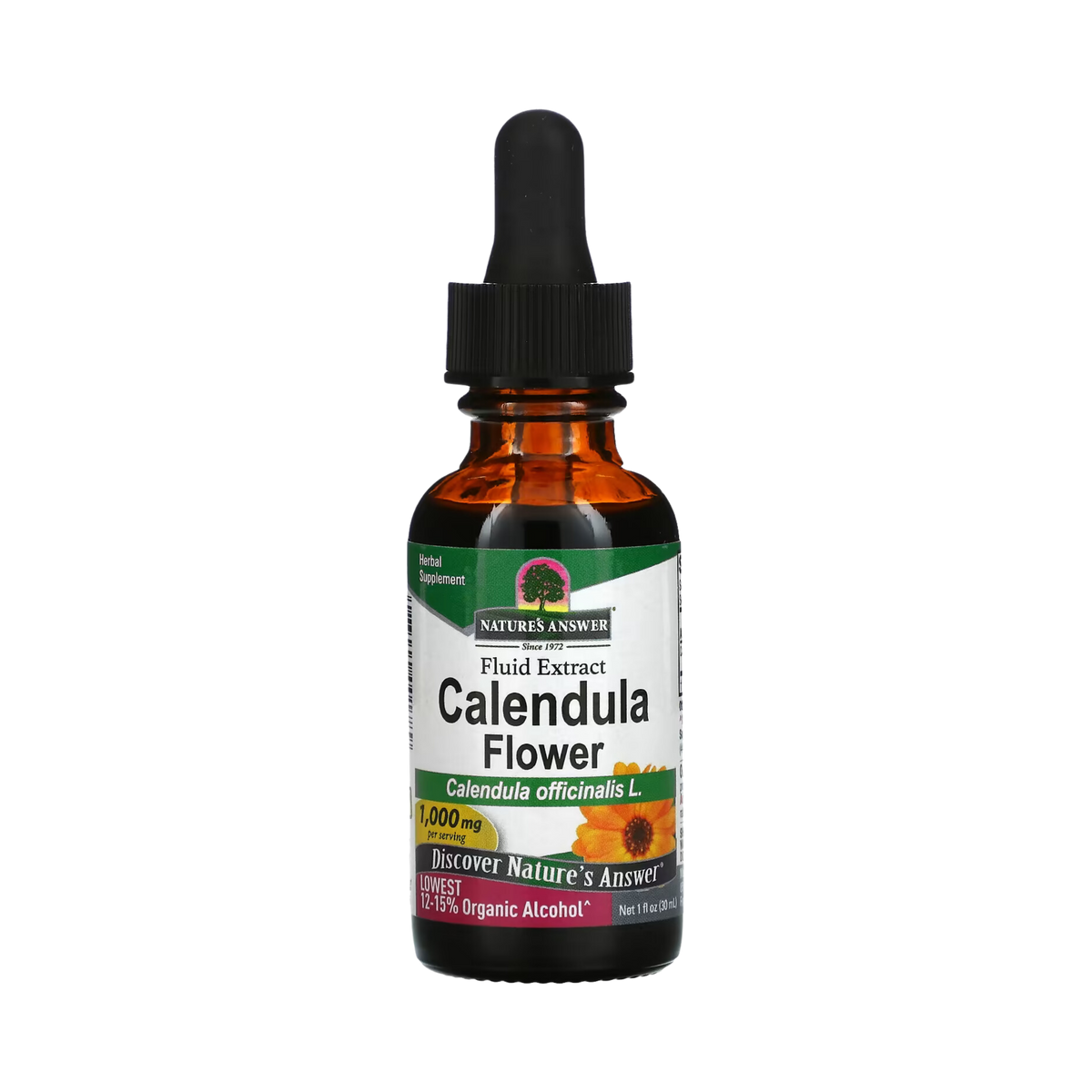 Nature’s Answer, Calendula Flowers Extract, 1 Oz