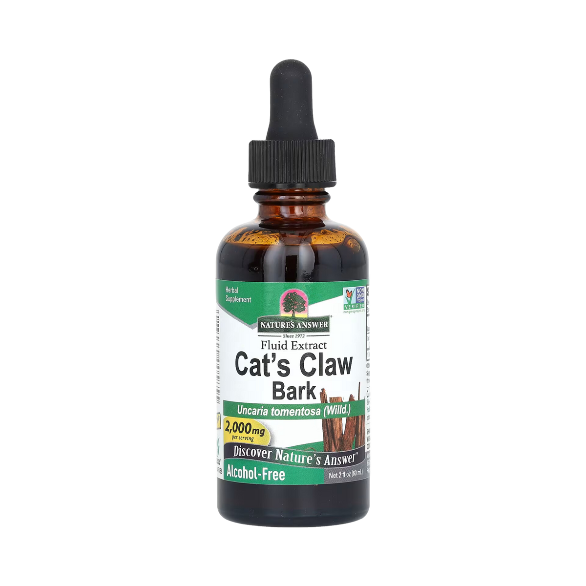 Nature's Answer - Cat's Claw Extract, No Alcohol, 2 OZ