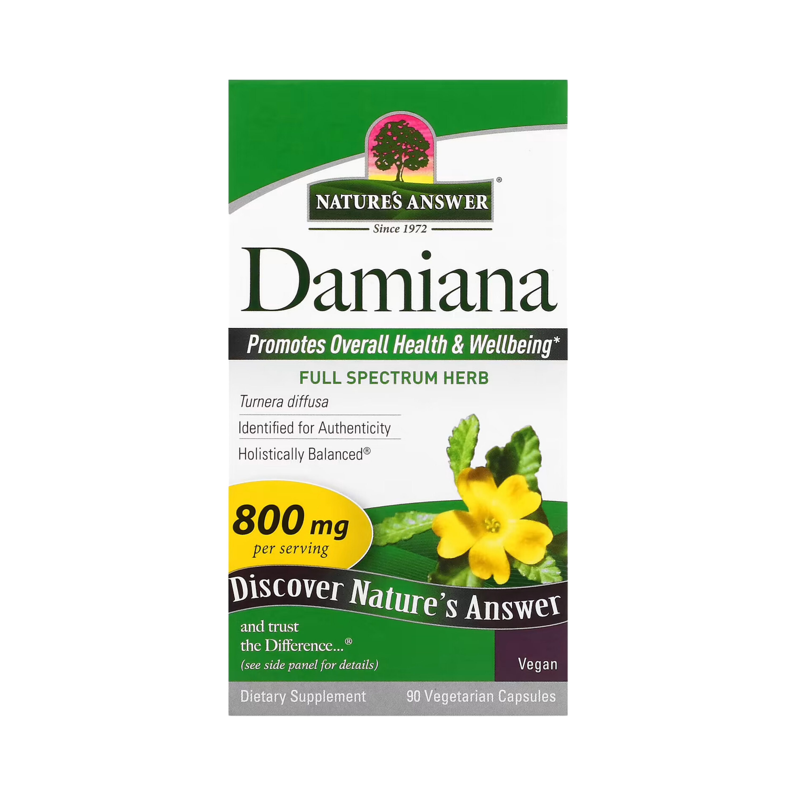 Nature’s Answer - Damiana, 90 Vegetarian Capsules