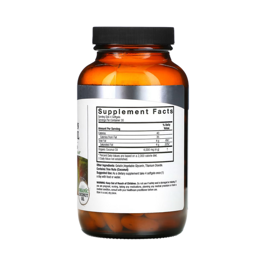 Nature’s Answer - Organic Extra Virgin Coconut Oil, 120 Softgels