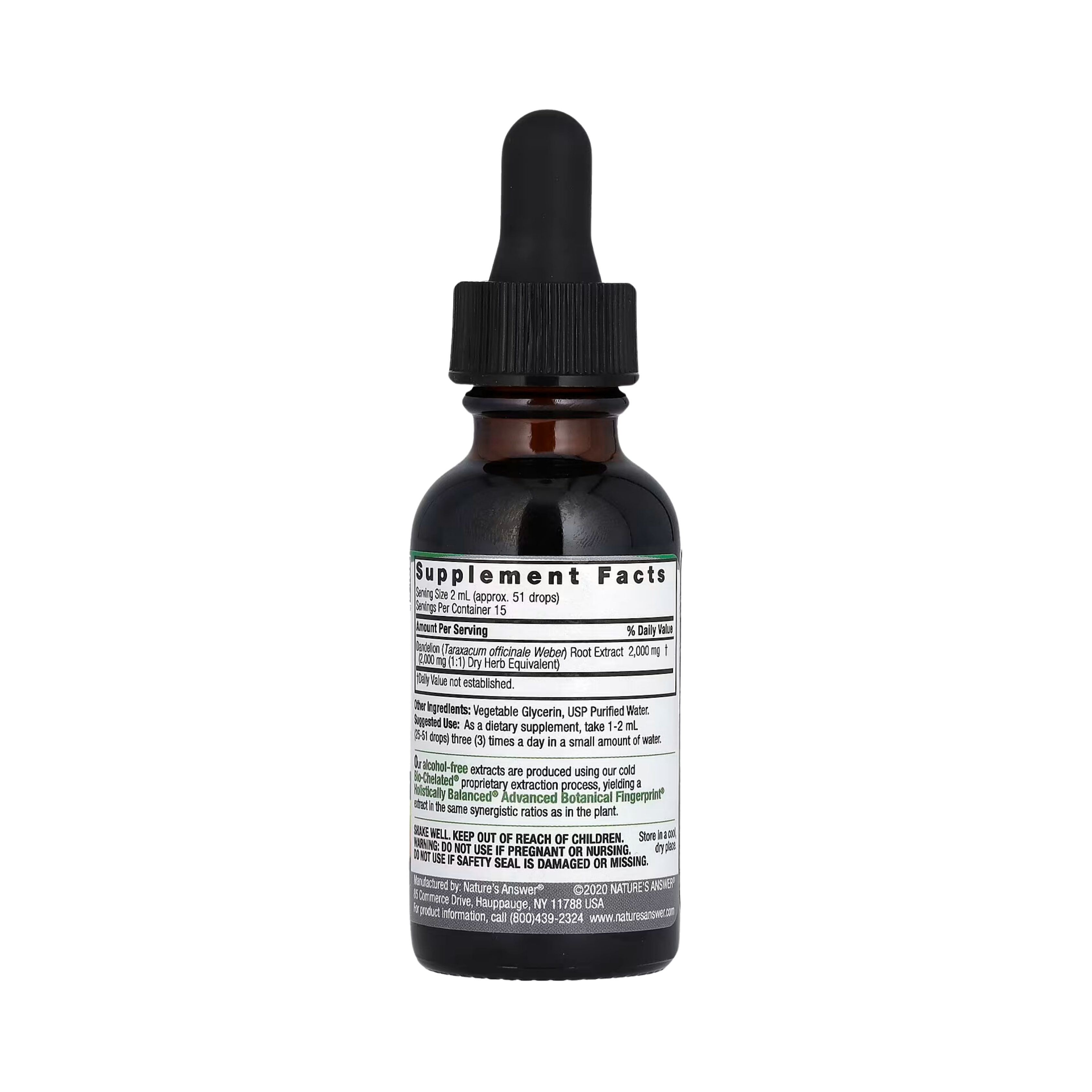 Nature's Answer - DANDELION ROOT 1OZ ALCOHOL FREE