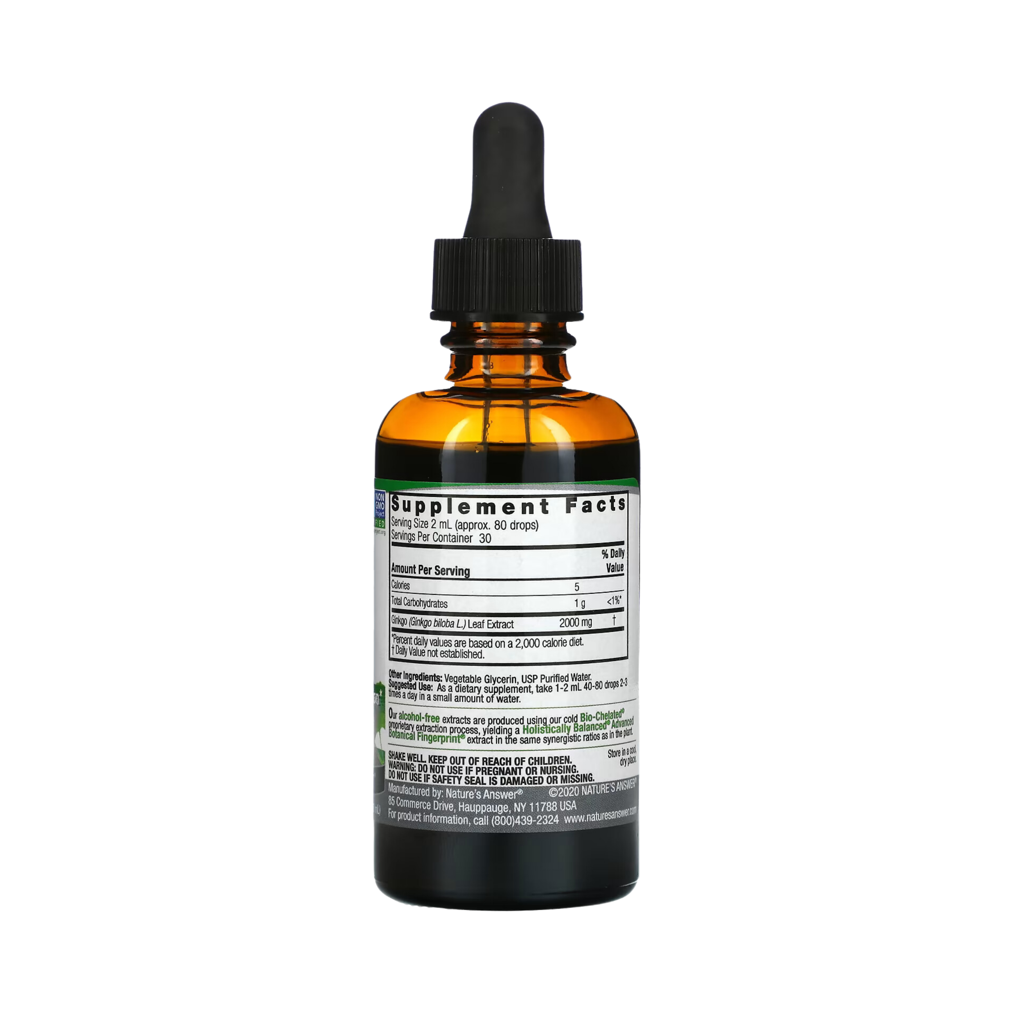 Nature’s Answer - Ginkgo Leaf (Alcohol Free), 2 Oz
