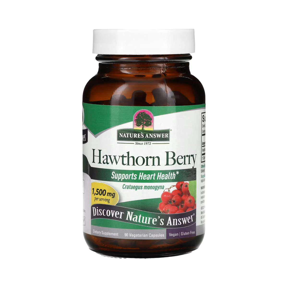 Nature's Answer - Hawthorn Berry, 90 Vegetarian Capsules