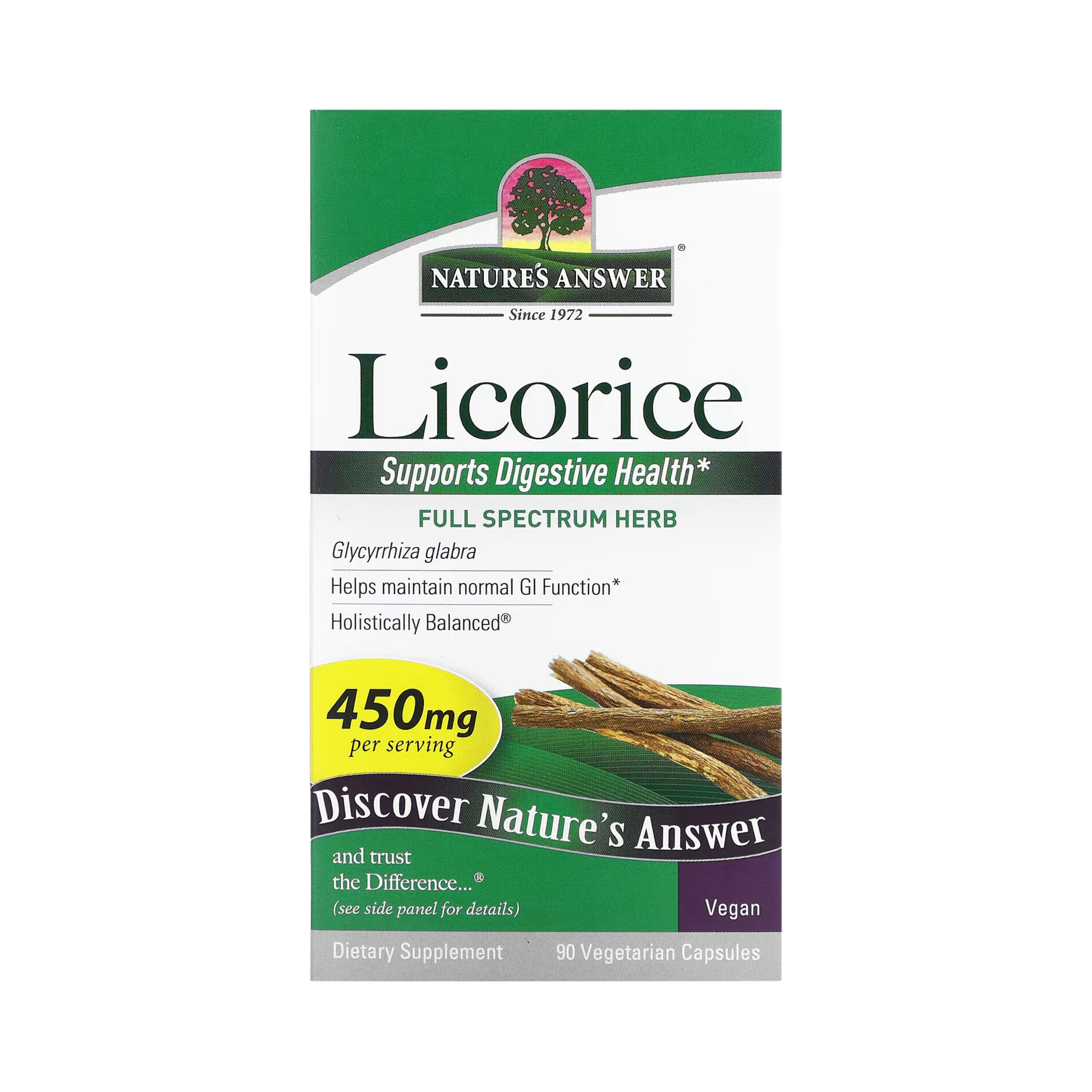 Nature’s Answer - Licorice Root, 90 Capsules