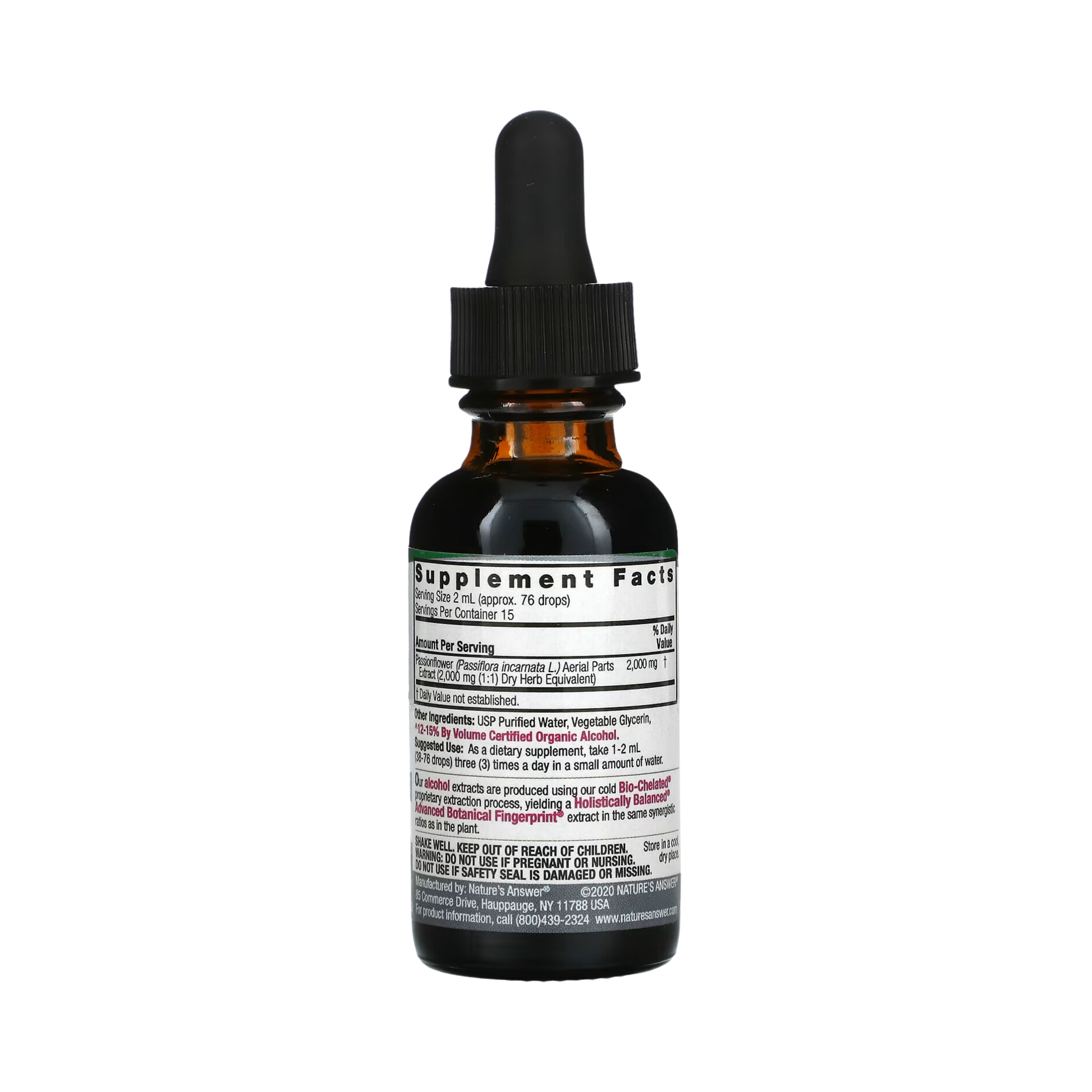 Nature’s Answer, Passion Flower Extract, 1 Oz