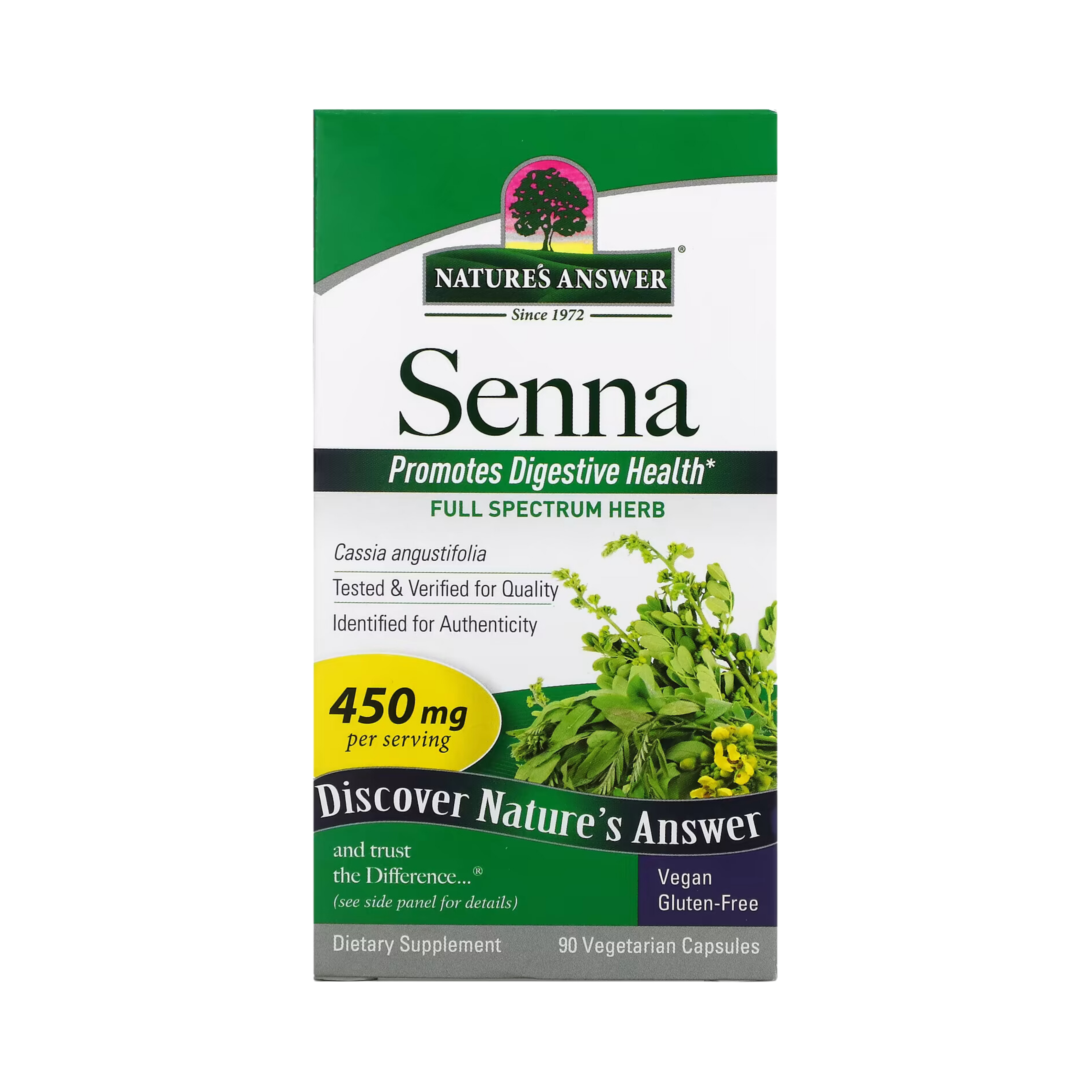 Nature’s Answer - Senna Leaf, 90 Capsules