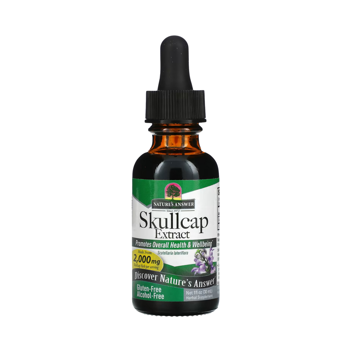 Nature’s Answer - Skullcap Herb Alcohol Free Extract, 1 Oz