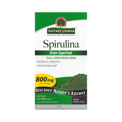 Nature's Answer - Spirulina, 90 Vegetarian Capsules