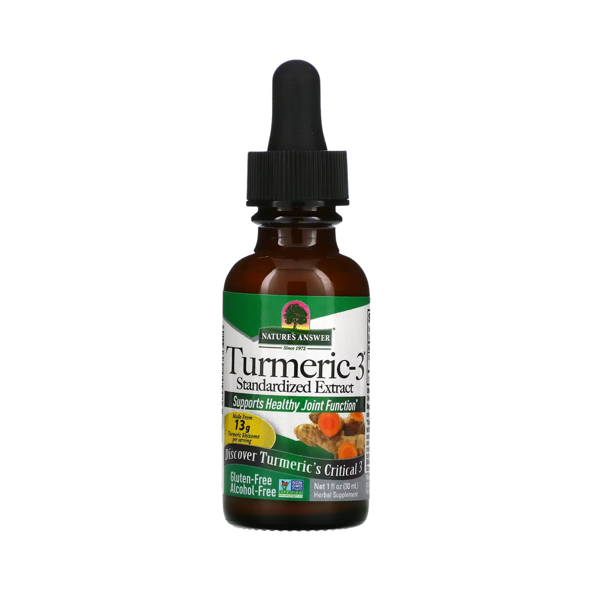 Nature's Answer - Turmeric-3, Alcohol-Free, 1 OZ