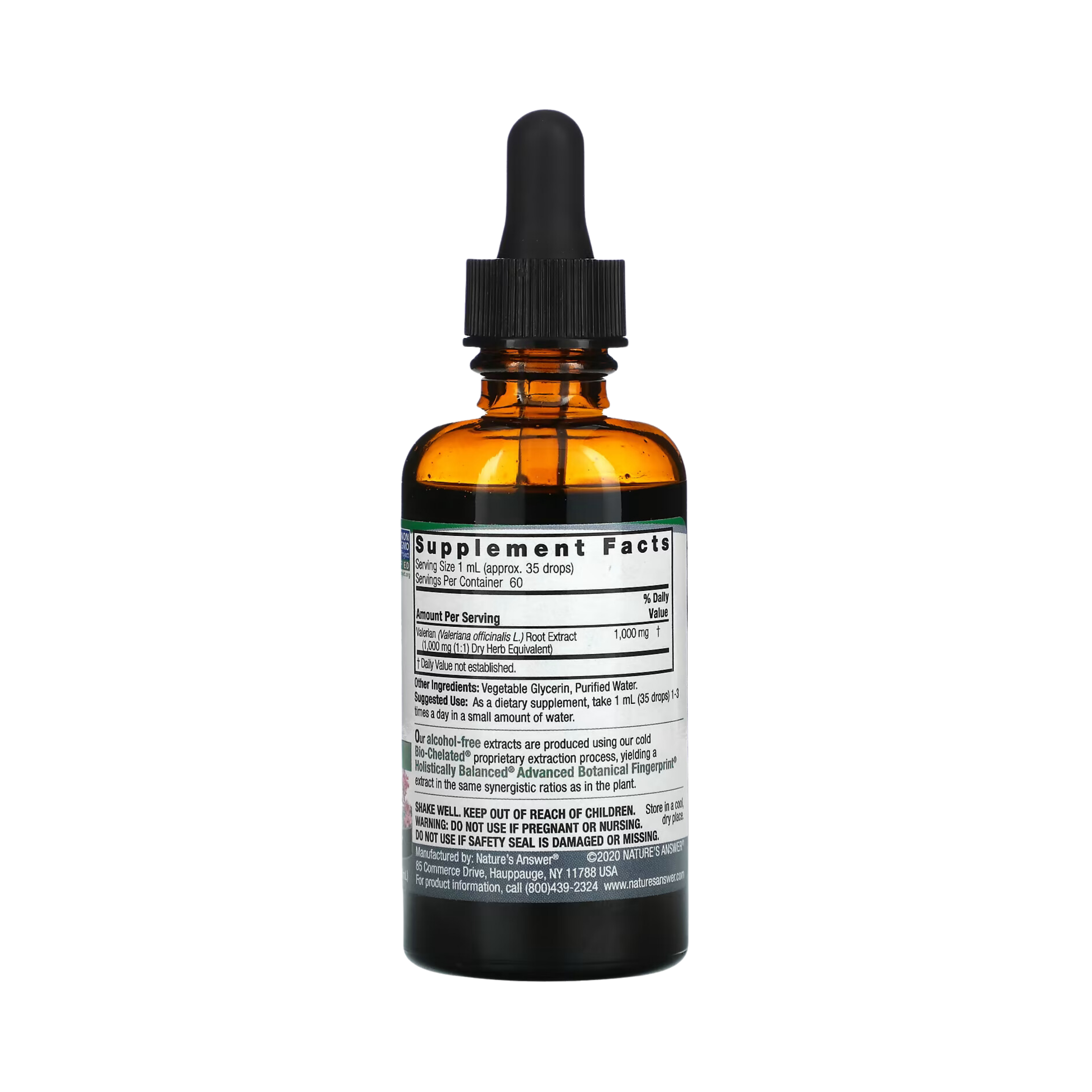 Nature’s Answer - Valerian Root Alcohol Free Extract, 2 Oz