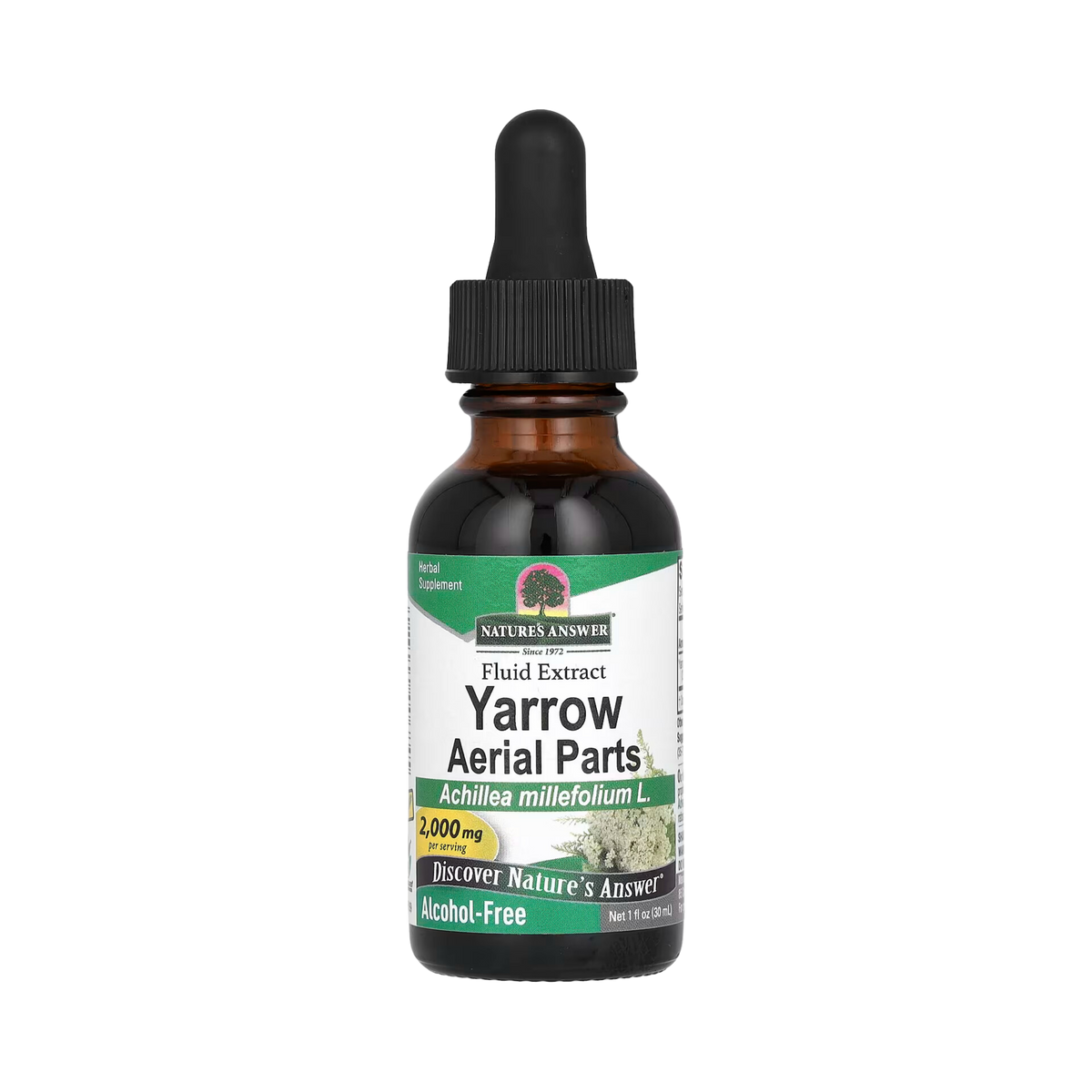 Nature’s Answer - Yarrow Flowers Alcohol Free Extract, 1 Oz