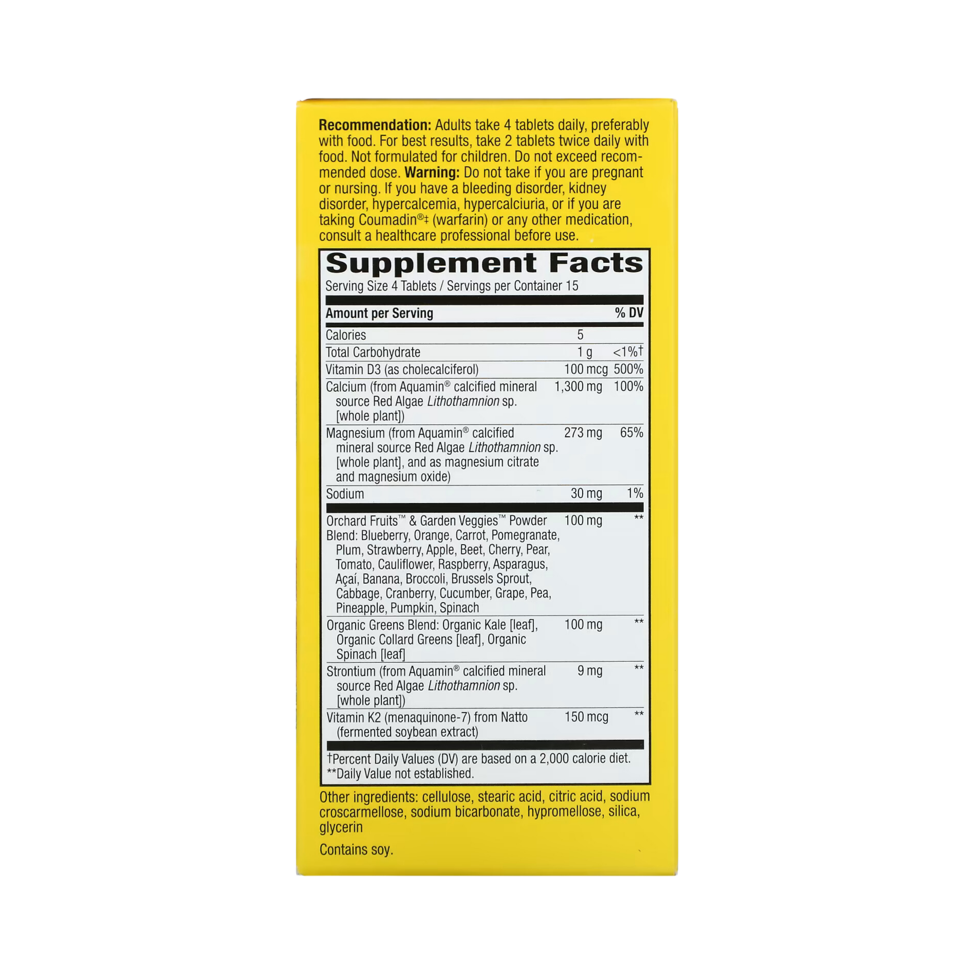 Nature's Way,  Alive! Calcium Formula, 60 Tablets
