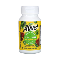 Nature's Way,  Alive! Calcium Formula, 60 Tablets