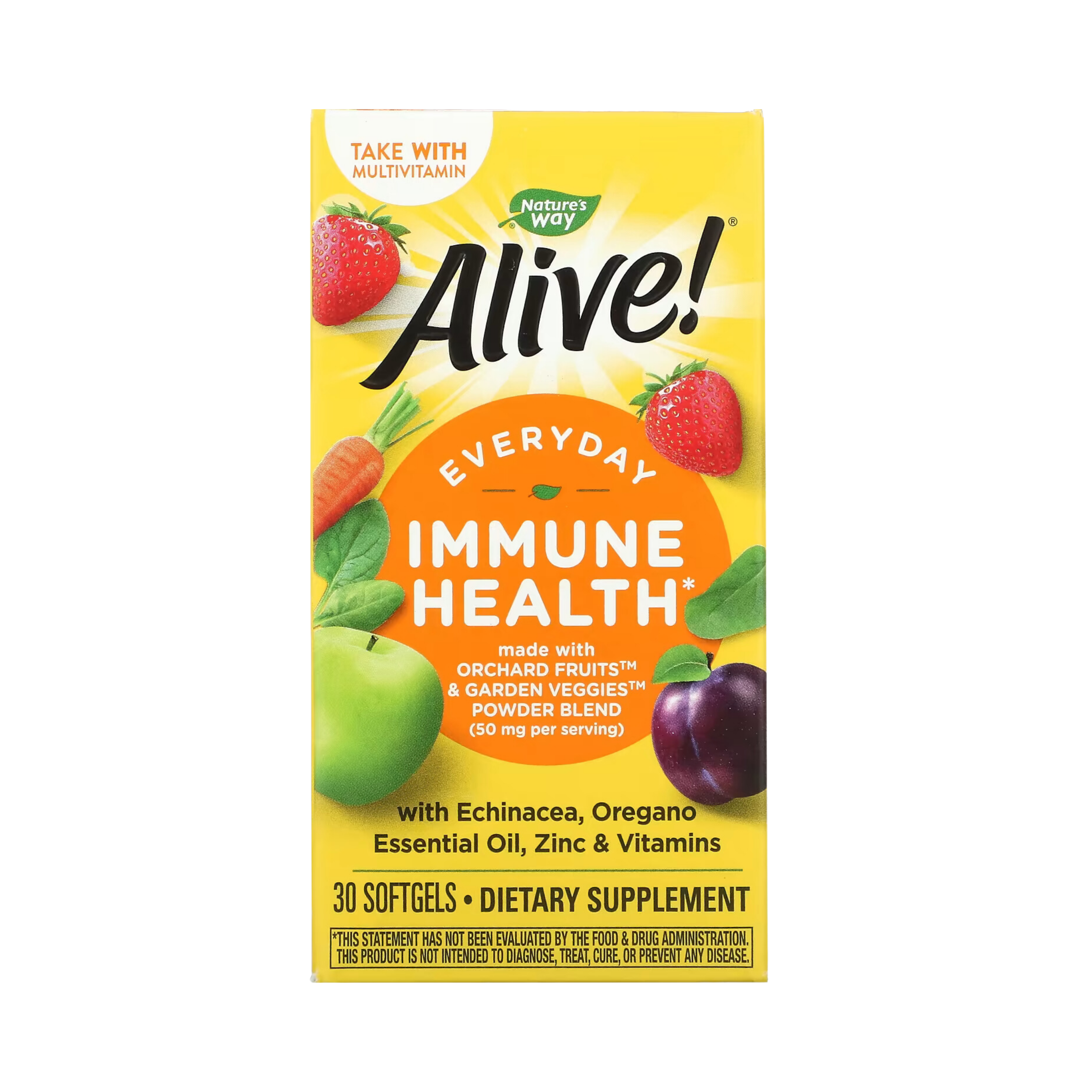 Nature's Way, Alive! Everyday Immune Health, 30 Softgels