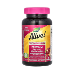 Nature's Way, Alive! Women’s 50+ Premium Gummies Multivitamin, 75 Gummies