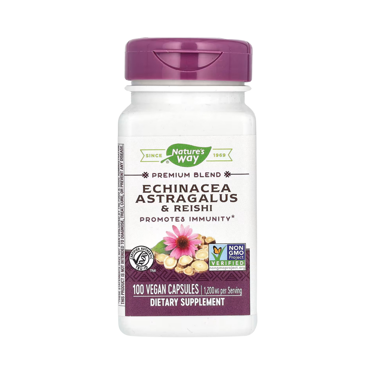 Nature's Way, Echinacea Astragalus & Reishi, 100 Capsules