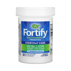 Nature's Way, Fortify, Daily Probiotic + Prebiotics, 30 Capsules