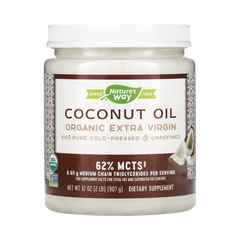 Nature's Way, Organic Extra Virgin Coconut Oil, 32 Oz