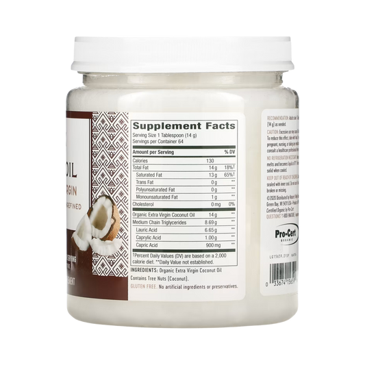 Nature's Way, Organic Extra Virgin Coconut Oil, 32 Oz