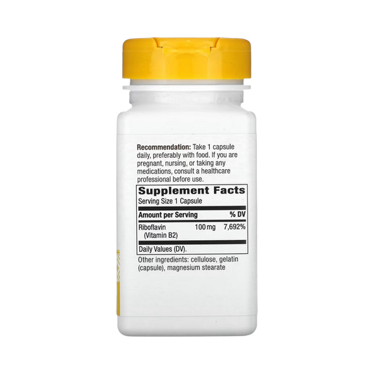 Nature's Way, Riboflavin Vitamin B2, 100 Capsules