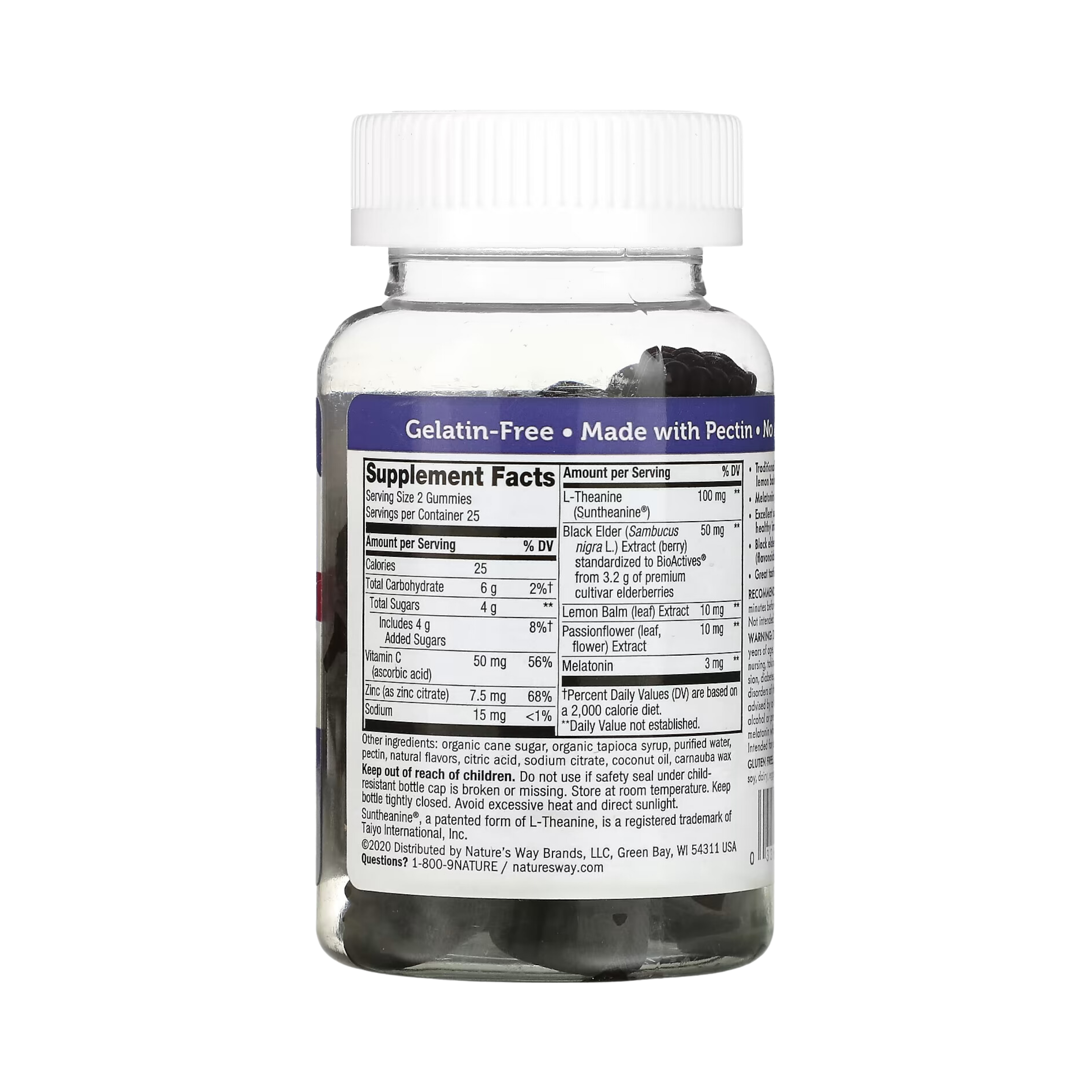 Nature's Way, Sambucus, Sleep + Immune with Melatonin & L-Theanine, 50 Gummies