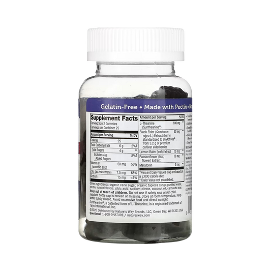 Nature's Way, Sambucus, Sleep + Immune with Melatonin & L-Theanine, 50 Gummies