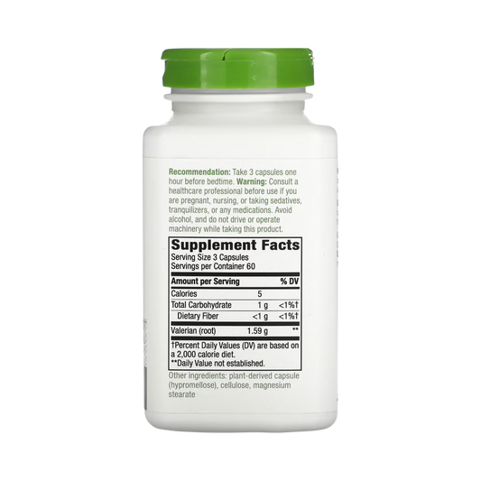 Nature's Way, Valerian Root, 1,590 Mg, 180 Vegan Capsules