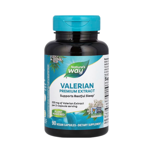 Nature's Way, Valerian, Premium Extract, 220 Mg, 90 Vegan Capsules