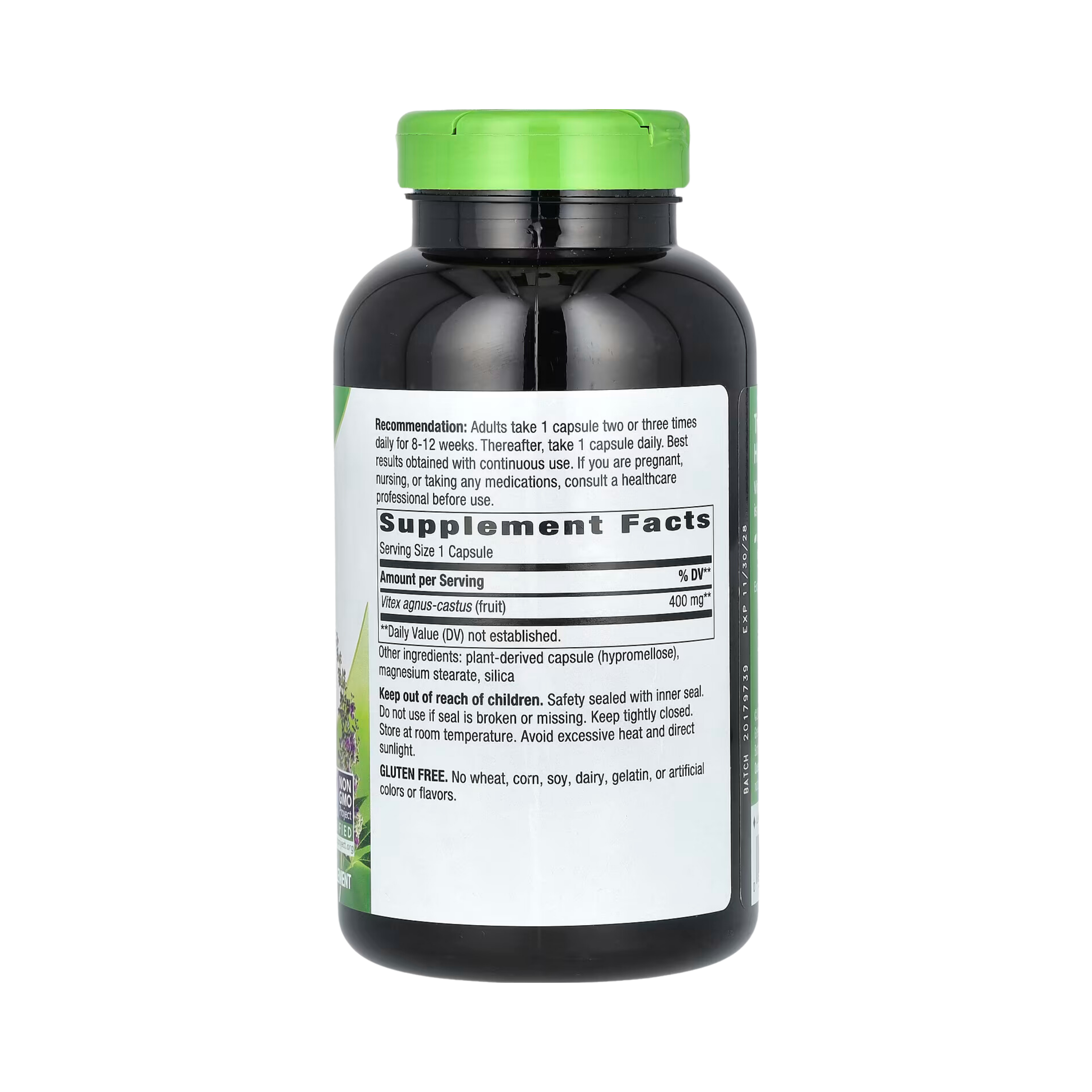 Nature's Way, Vitex Fruit, 400 Mg, 320 Vegan Capsules