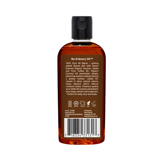 Desert Essence, Organic Coconut, Jojoba & Coffee Oil, 4 Fl Oz