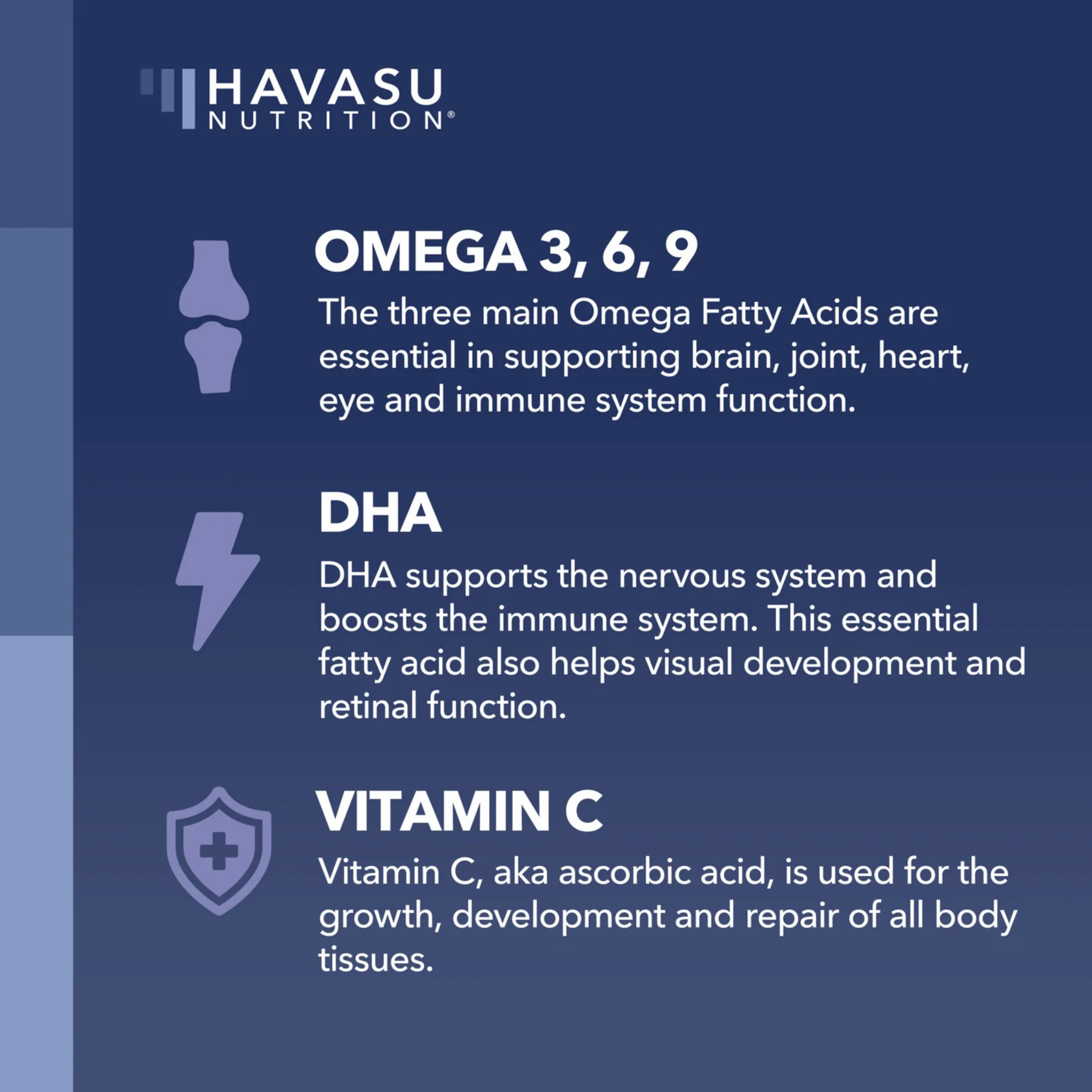 Havasu Nutrition, Omega Gummies for Adults, Lemon & Orange Flavors, 60 Gummies