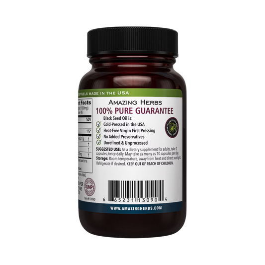 Amazing Herbs, Black Seed, 500 Mg, 90 Softgels