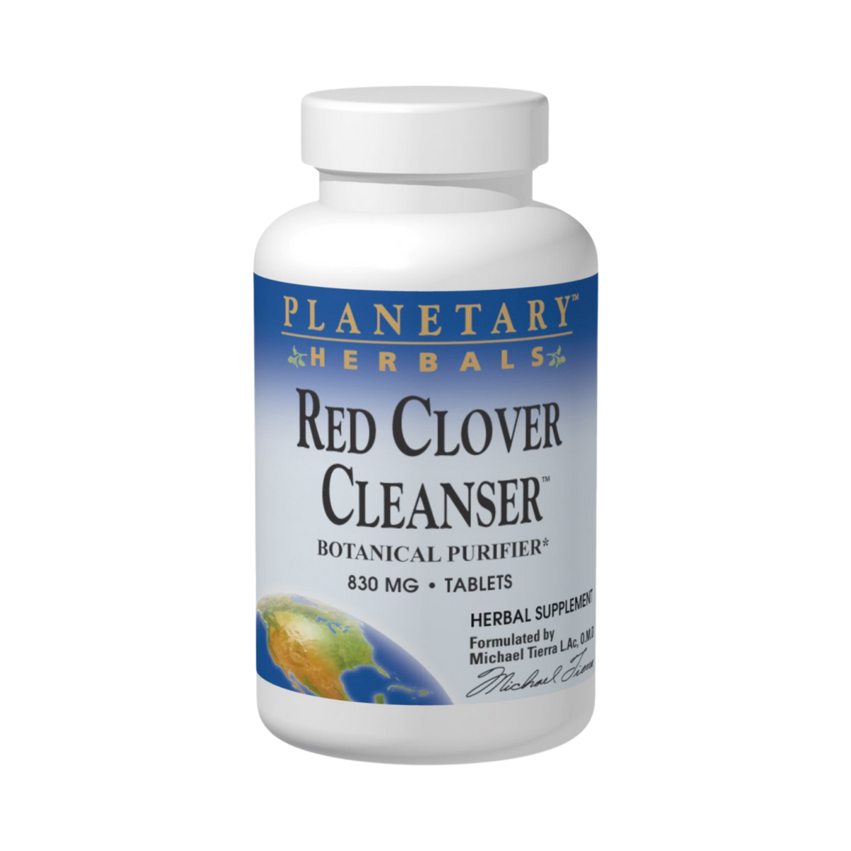 Planetary Herbals, Red Clover Cleanser, 72 Tablets