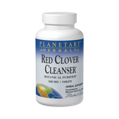 Planetary Herbals, Red Clover Cleanser, 72 Tablets