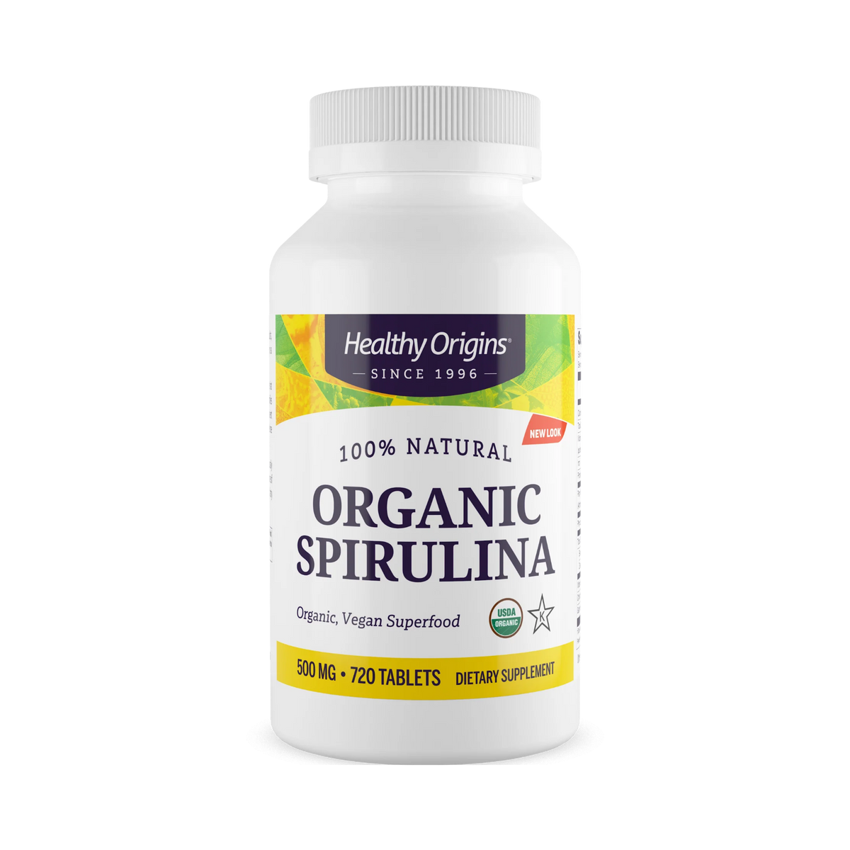 Healthy Origins, Spirulina, 500 Mg, 720 Organic Tabs