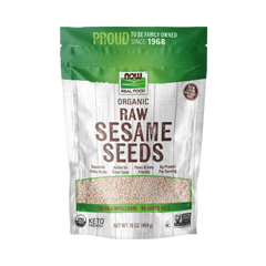 NOW Foods, Real Food, Organic Raw Sesame Seeds, 16 Oz