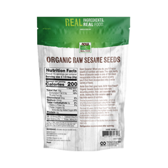 NOW Foods, Real Food, Organic Raw Sesame Seeds, 16 Oz