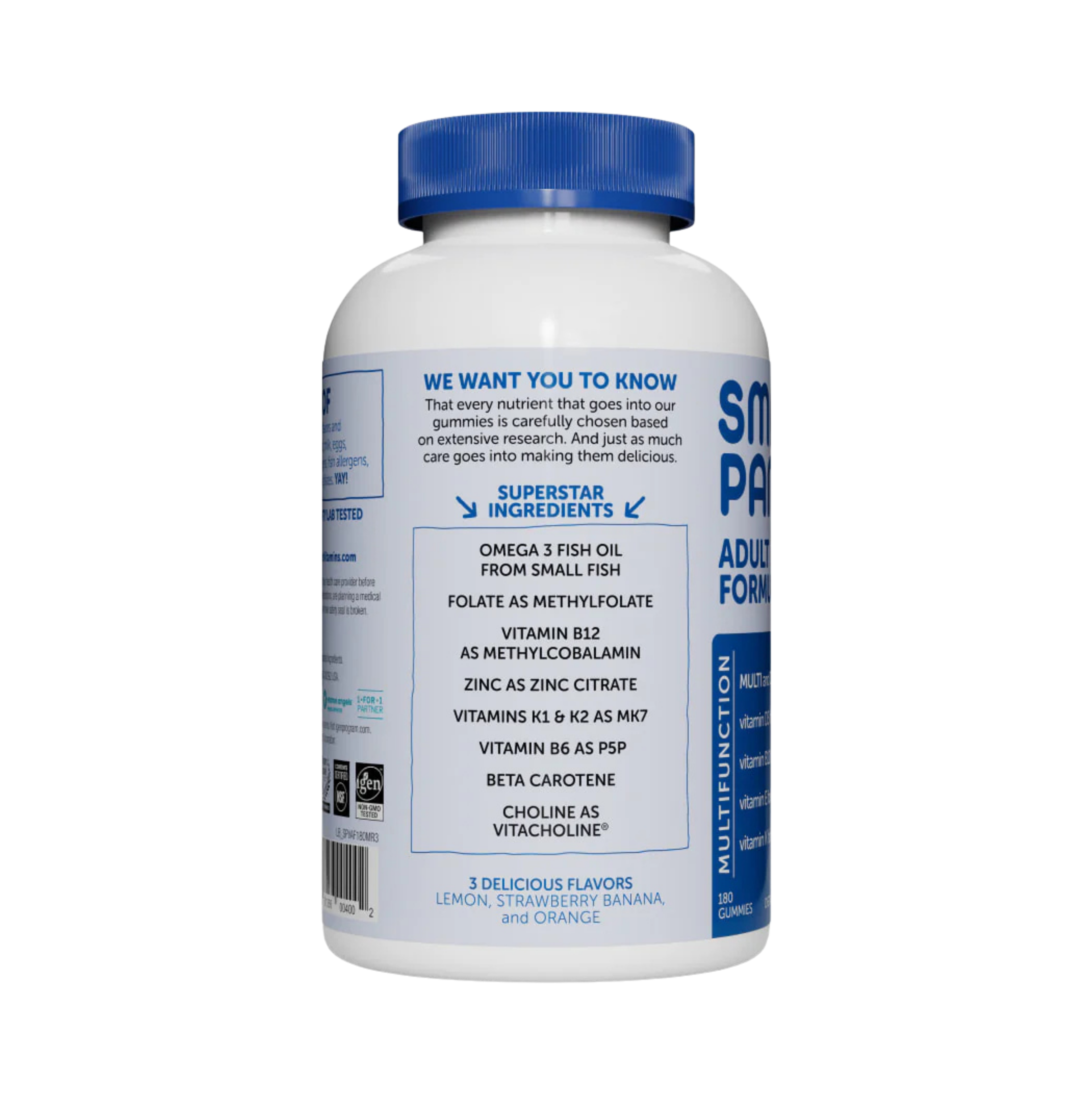 SmartyPants Vitamins, Adult Formula, 180 Gummies
