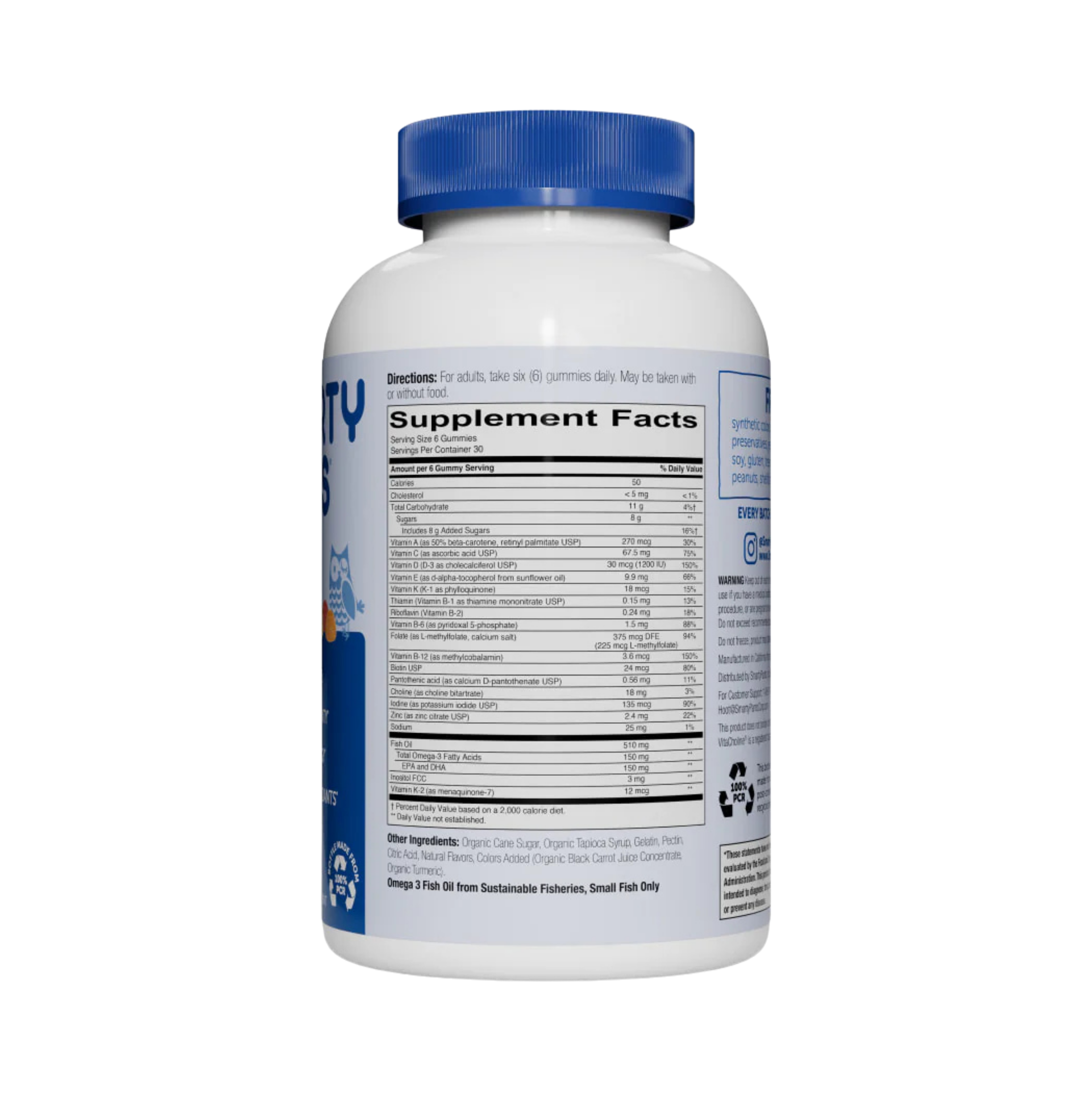 SmartyPants Vitamins, Adult Formula, 180 Gummies