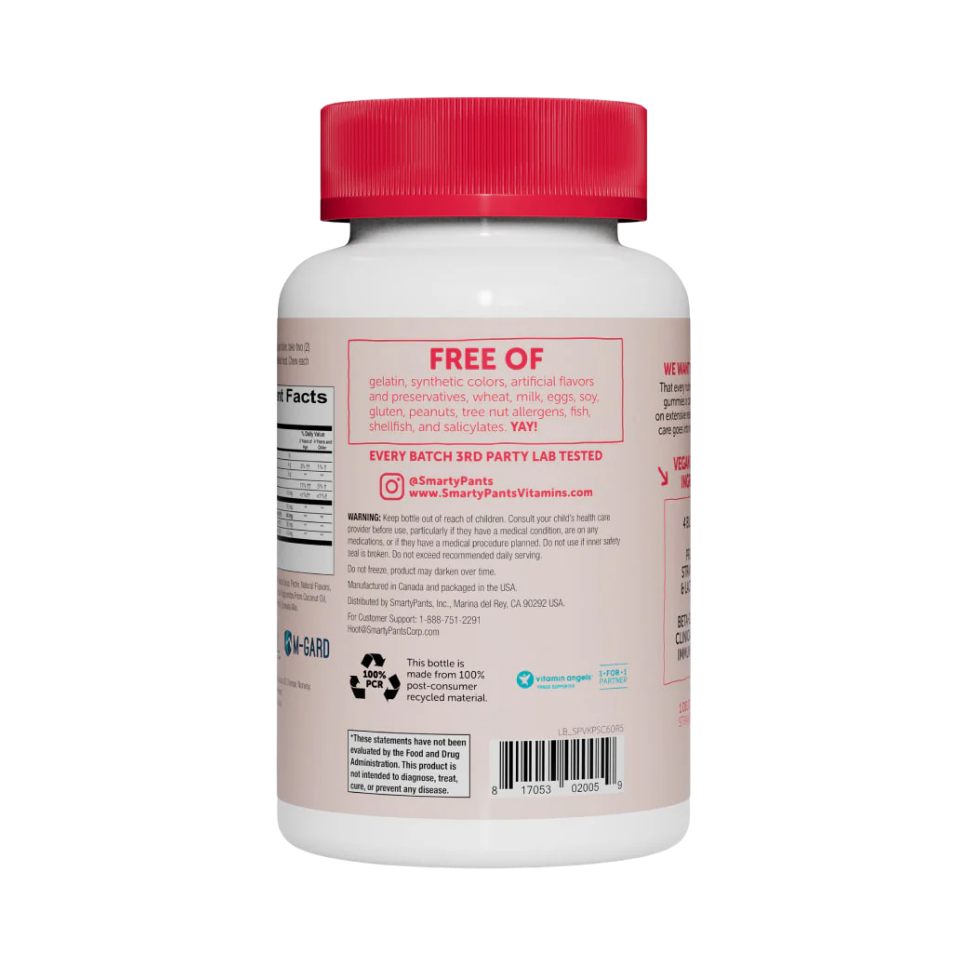 SmartyPants Vitamins, Kids Prebiotic and Probiotic, Immunity Formula, 4 Billion CFU, 60 Gummies