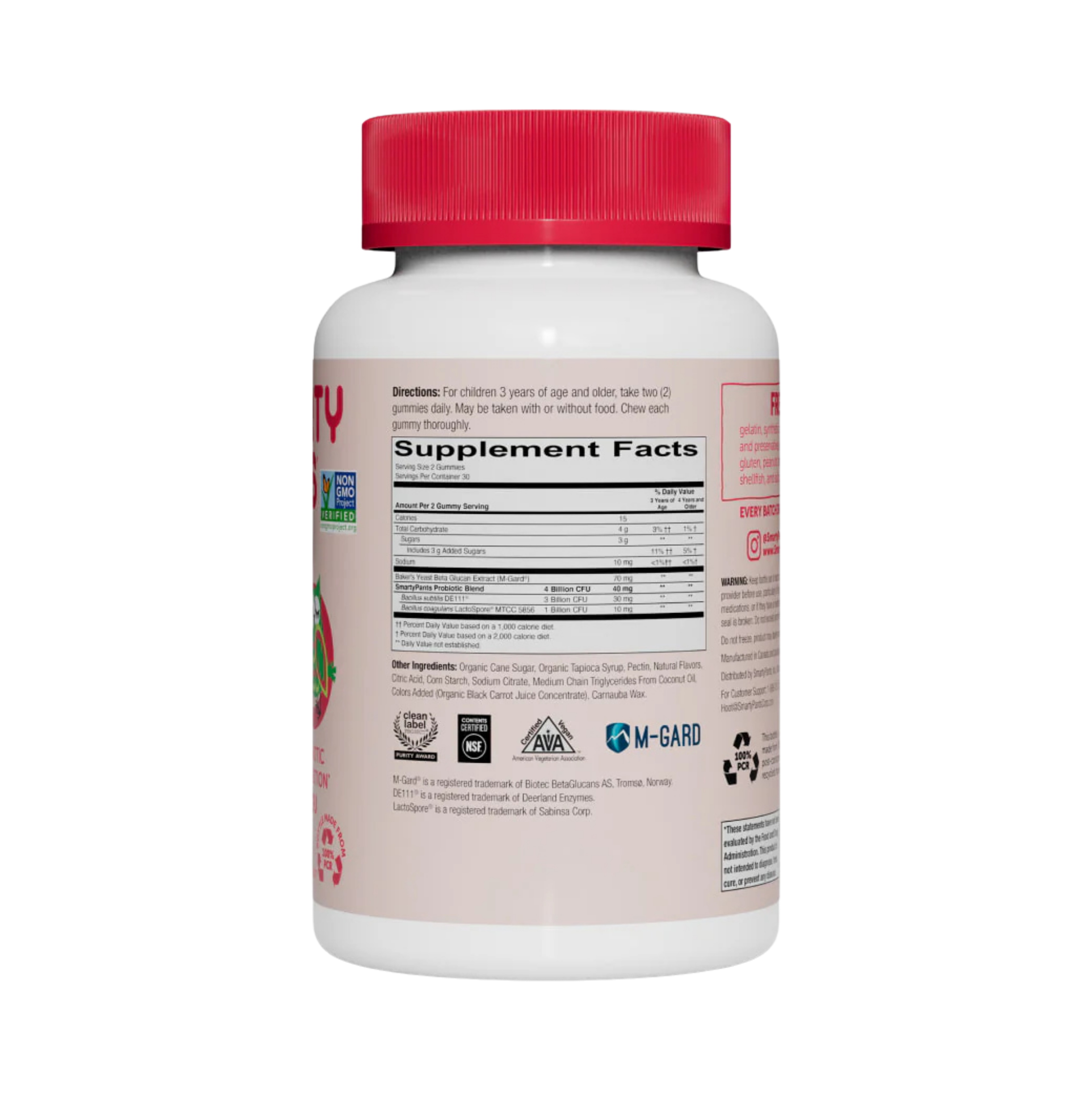 SmartyPants Vitamins, Kids Prebiotic and Probiotic, Immunity Formula, 4 Billion CFU, 60 Gummies