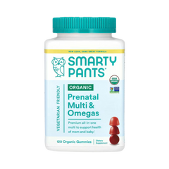 SmartyPants Vitamins, Organic Prenatal Multi & Omegas, 120 Organic Gummies