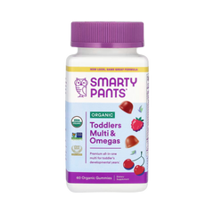 SmartyPants Vitamins, Organic Toddlers Multi & Omegas Gummies, 60 Organic Gummies
